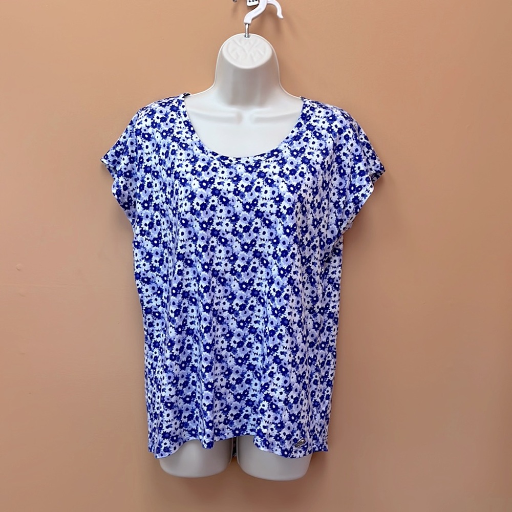Michael Kors Sleeveless Purple, Lilac and White Shirt